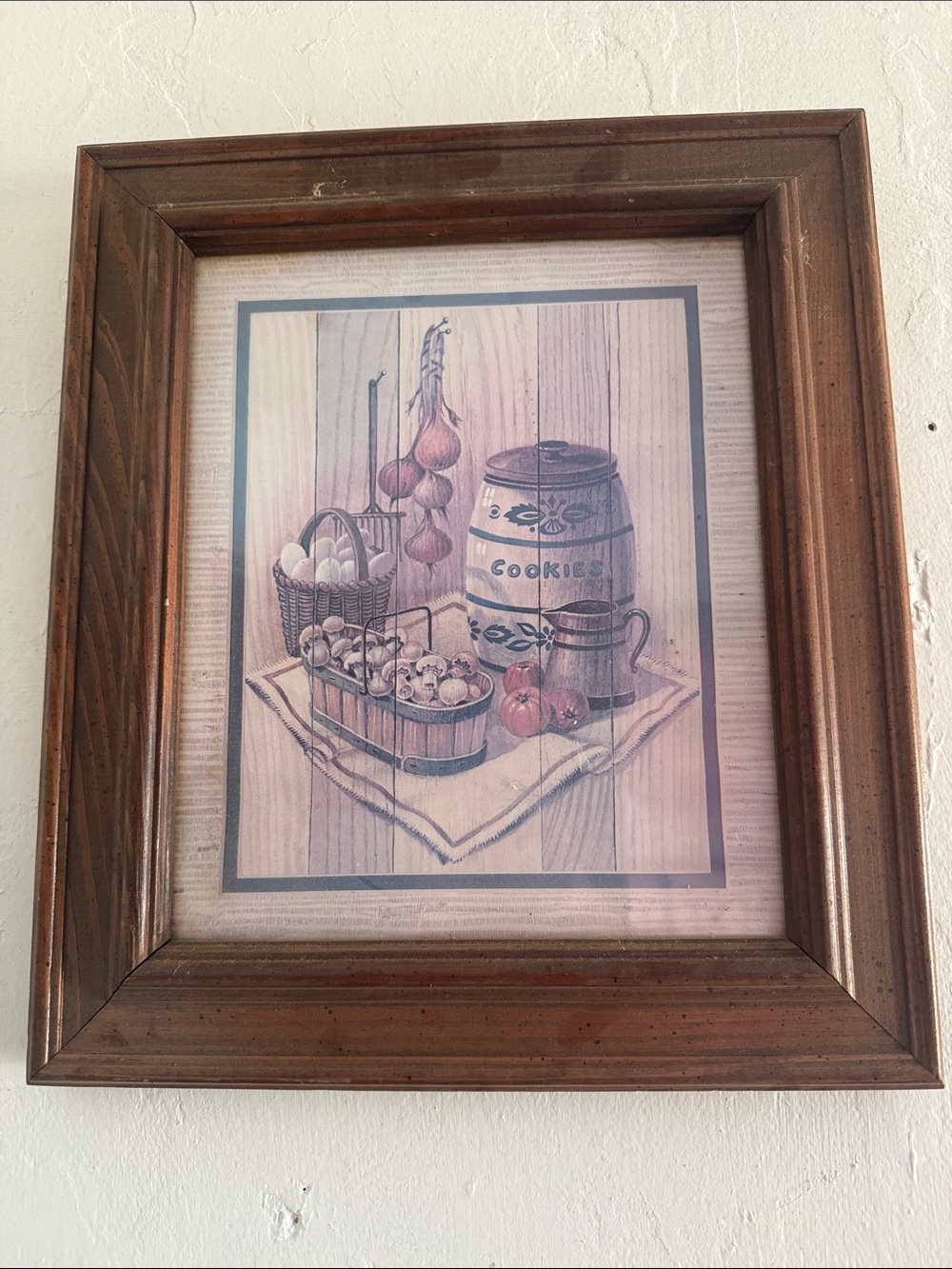 Framed Home Art Print - Rustic Kitchen Still Life (Brown)